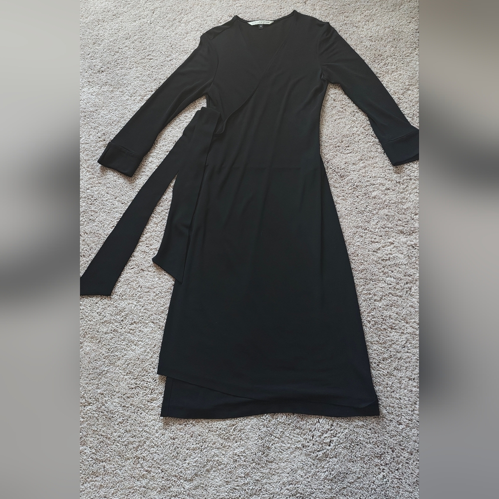 Elegant Black Wrap Dress